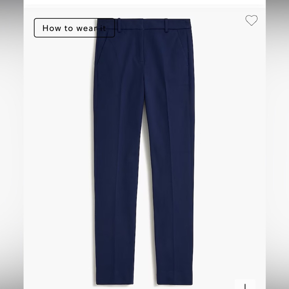J.Crew Factory Kallie straight-leg pant Navy EUC